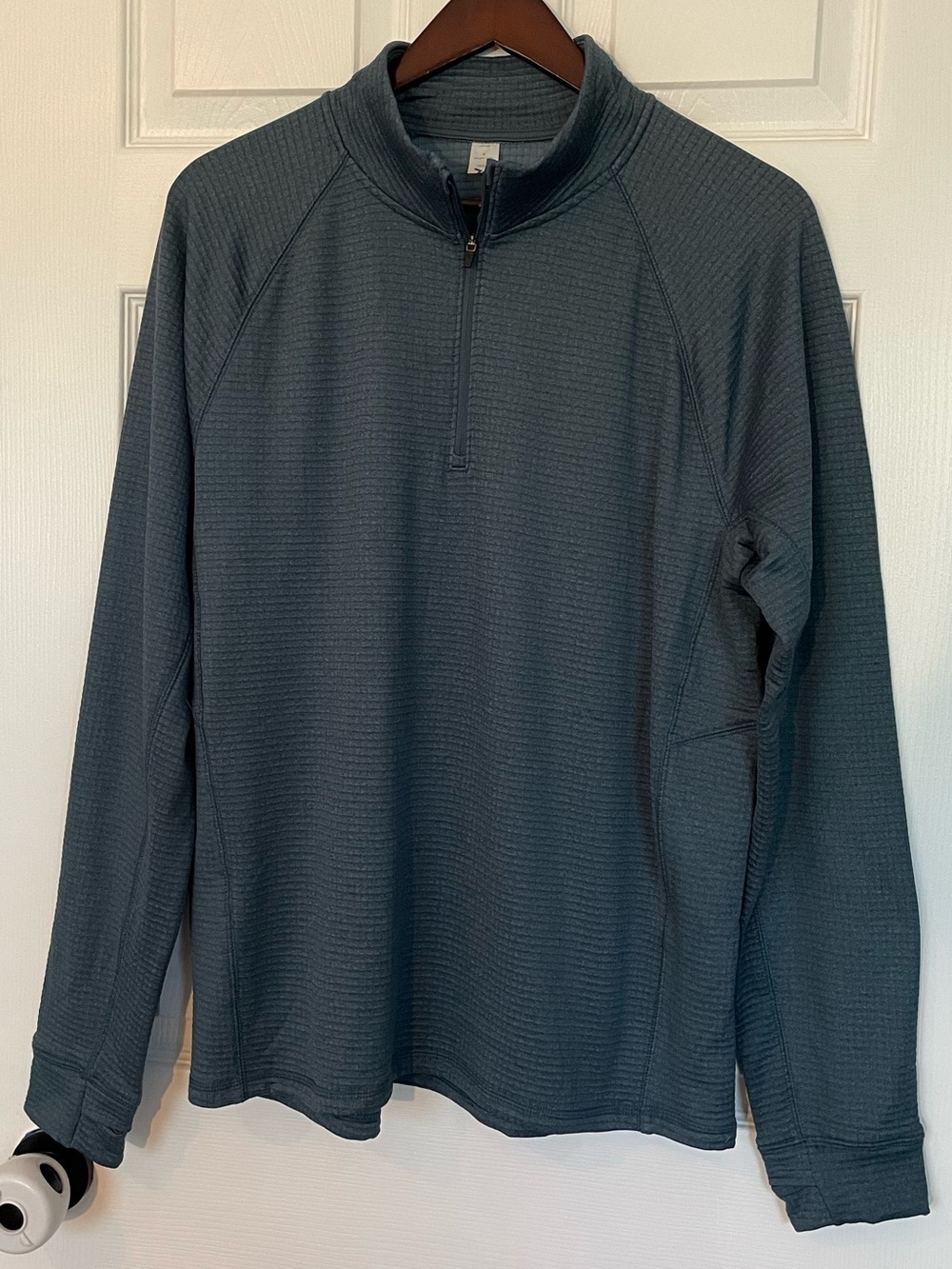 Old Navy Go-Dry Cool Men’s Quarter Zip Pullover Navy Blue Large